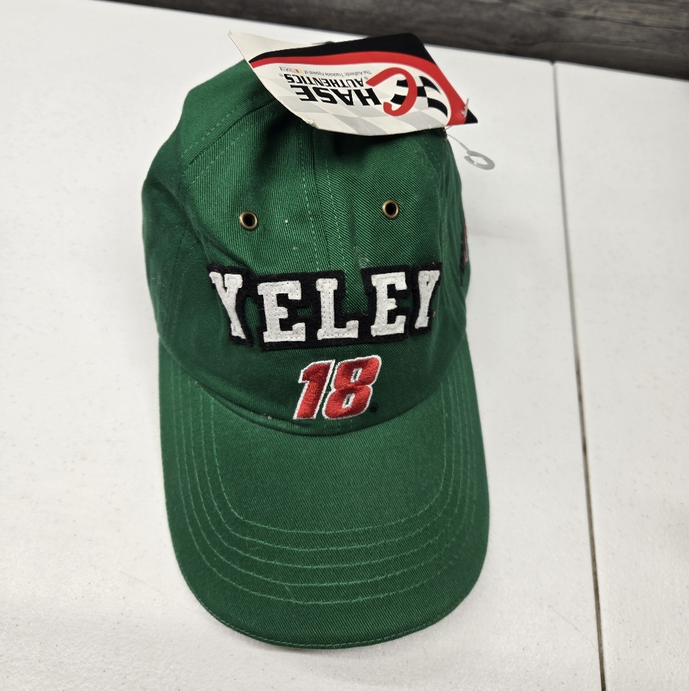 Joe Gibbs‎ Racing Ball Cap Yeley 18 Interstate Batteries Hat NASCAR Strap Back